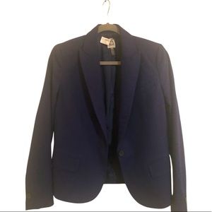 Ann Klein Size 6 Ladies Fitted Navy Blue Blazer